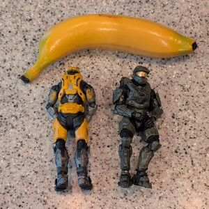 Two HALO Poseable Figures.
